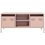 Mueble para TV acero laminado en frío rosa 101,5x39x43,5 cm by , TV Furniture - Ref: Foro24-851299, Price: 89,15 €, Discount: %
