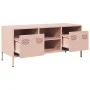 Mueble para TV acero laminado en frío rosa 101,5x39x43,5 cm de , Muebles TV - Ref: Foro24-851299, Precio: 88,32 €, Descuento: %