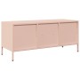 Mueble para TV acero laminado en frío rosa 101,5x39x43,5 cm by , TV Furniture - Ref: Foro24-851299, Price: 89,15 €, Discount: %