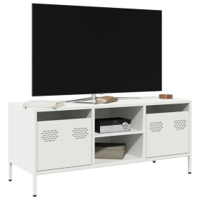 Mueble para TV acero laminado en frío blanco 101,5x39x43,5 cm von , TV-Möbel - Ref: Foro24-851303, Preis: 89,15 €, Rabatt: %