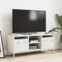 Mueble para TV acero laminado en frío blanco 101,5x39x43,5 cm by , TV Furniture - Ref: Foro24-851303, Price: 88,32 €, Discoun...