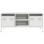Mueble para TV acero laminado en frío blanco 101,5x39x43,5 cm by , TV Furniture - Ref: Foro24-851303, Price: 88,32 €, Discoun...