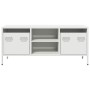 Mueble para TV acero laminado en frío blanco 101,5x39x43,5 cm de , Muebles TV - Ref: Foro24-851303, Precio: 89,15 €, Descuent...