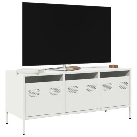 Mueble para TV acero laminado en frío blanco 101,5x39x43,5 cm von , TV-Möbel - Ref: Foro24-851231, Preis: 127,50 €, Rabatt: %