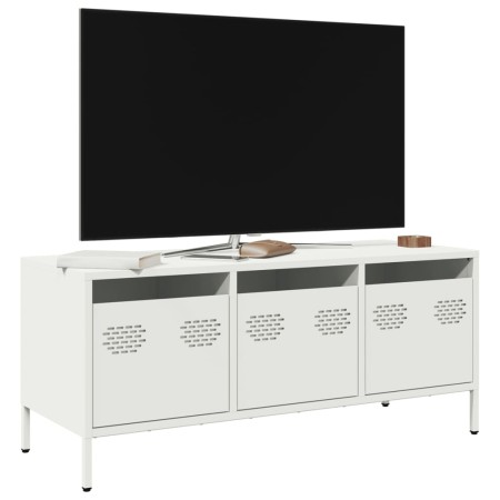 Mueble para TV acero laminado en frío blanco 101,5x39x43,5 cm von , TV-Möbel - Ref: Foro24-851231, Preis: 127,50 €, Rabatt: %