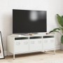 Mueble para TV acero laminado en frío blanco 101,5x39x43,5 cm von , TV-Möbel - Ref: Foro24-851231, Preis: 127,50 €, Rabatt: %