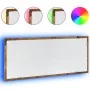 Espejo de baño LED madera ingeniería envejecida 100x8,5x37 cm by , bathroom vanities - Ref: Foro24-856275, Price: 55,66 €, Di...