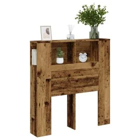 Cabecero armario madera ingeniería envejecida 100x19x104,5 cm von , Schließfächer und Lagerschränke - Ref: Foro24-856876, Pre...