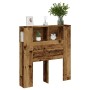 Cabecero armario madera ingeniería envejecida 100x19x104,5 cm by , Lockers and storage cabinets - Ref: Foro24-856876, Price: ...
