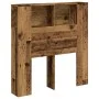 Cabecero armario madera ingeniería envejecida 100x19x104,5 cm by , Lockers and storage cabinets - Ref: Foro24-856876, Price: ...