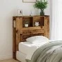 Cabecero armario madera ingeniería envejecida 100x19x104,5 cm by , Lockers and storage cabinets - Ref: Foro24-856876, Price: ...