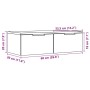 Armario de pared madera de ingeniería roble artisan 68x30x20 cm von , Schränke und Lagerung - Ref: Foro24-856984, Preis: 51,7...
