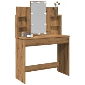 Tocador con luces LED roble artisan 96x40x142 cm von , Schlafzimmerkommoden - Ref: Foro24-857026, Preis: 155,70 €, Rabatt: %