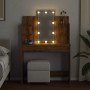 Tocador con luces LED roble artisan 96x40x142 cm by , Bedroom Dressers - Ref: Foro24-857026, Price: 159,26 €, Discount: %