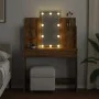 Tocador con luces LED roble artisan 96x40x142 cm von , Schlafzimmerkommoden - Ref: Foro24-857026, Preis: 155,70 €, Rabatt: %