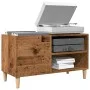 Mueble para discos madera ingeniería envejecida 84,5x38x48 cm by , Closets and storage - Ref: Foro24-857163, Price: 68,99 €, ...
