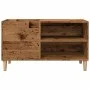 Mueble para discos madera ingeniería envejecida 84,5x38x48 cm by , Closets and storage - Ref: Foro24-857163, Price: 68,99 €, ...