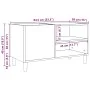 Mueble para discos madera ingeniería envejecida 84,5x38x48 cm by , Closets and storage - Ref: Foro24-857163, Price: 68,99 €, ...