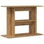 Soporte de acuario madera ingeniería roble artisan 80x35x60 cm de , Soportes para acuarios - Ref: Foro24-857273, Precio: 69,6...