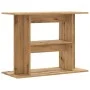 Soporte de acuario madera ingeniería roble artisan 80x35x60 cm de , Soportes para acuarios - Ref: Foro24-857273, Precio: 69,6...