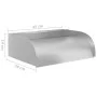 Garden waterfall with LEDs 304 stainless steel 45x34x14 cm by vidaXL, Fountains and waterfalls - Ref: Foro24-148876, Price: 7...