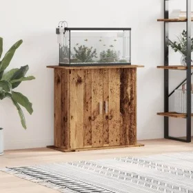 Soporte para acuario madera ingeniería envejecida 81x36x73 cm by , Aquarium supports - Ref: Foro24-857278, Price: 98,82 €, Di...