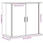 Soporte para acuario madera ingeniería envejecida 81x36x73 cm von , Aquarium unterstützt - Ref: Foro24-857278, Preis: 100,65 ...