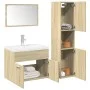Set de muebles de baño 3 pzas madera contrachapada roble Sonoma von , Badezimmermöbel - Ref: Foro24-3324993, Preis: 114,03 €,...