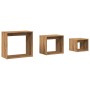 Mesas apilables 3 pzas madera contrachapada color roble artisan by , Side tables - Ref: Foro24-856675, Price: 65,23 €, Discou...