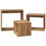 Mesas apilables 3 pzas madera contrachapada color roble artisan by , Side tables - Ref: Foro24-856675, Price: 65,23 €, Discou...