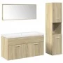 Juego de muebles de baño 4 pzas contrachapada roble Sonoma by , Bathroom furniture - Ref: Foro24-3325006, Price: 276,06 €, Di...