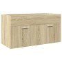 Juego de muebles de baño 4 pzas contrachapada roble Sonoma von , Badezimmermöbel - Ref: Foro24-3325006, Preis: 296,51 €, Raba...