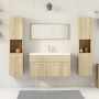 Juego de muebles de baño 5 pzas madera ingeniería roble Sonoma von , Badezimmermöbel - Ref: Foro24-3325012, Preis: 345,20 €, ...