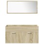 Juego de muebles de baño 5 pzas madera ingeniería roble Sonoma von , Badezimmermöbel - Ref: Foro24-3325012, Preis: 345,20 €, ...