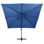 Sombrilla voladiza con doble techo azul celeste 300x300 cm de vidaXL, Sombrillas - Ref: Foro24-312378, Precio: 385,23 €, Desc...