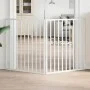 Puerta para perros plegable 2 paneles madera álamo blanca 160cm by , Dog kennels and fences - Ref: Foro24-352186, Price: 54,7...
