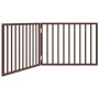 Puerta para perros plegable 2 paneles madera álamo marrón 160cm von , Hundehütten und Zäune - Ref: Foro24-352200, Preis: 41,2...