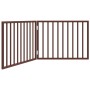 Puerta para perros plegable 2 paneles madera álamo marrón 160cm von , Hundehütten und Zäune - Ref: Foro24-352200, Preis: 41,1...