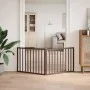 Puerta para perros plegable 2 paneles madera álamo marrón 160cm von , Hundehütten und Zäune - Ref: Foro24-352200, Preis: 41,2...