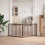 Puerta para perros plegable 2 paneles madera álamo marrón 160cm von , Hundehütten und Zäune - Ref: Foro24-352200, Preis: 41,1...