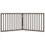 Puerta para perros plegable 2 paneles madera álamo marrón 160cm von , Hundehütten und Zäune - Ref: Foro24-352200, Preis: 41,2...