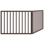 Puerta para perros plegable 2 paneles madera álamo marrón 160cm von , Hundehütten und Zäune - Ref: Foro24-352200, Preis: 41,2...