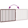 Puerta para perros plegable 2 paneles madera álamo marrón 160cm von , Hundehütten und Zäune - Ref: Foro24-352200, Preis: 41,1...