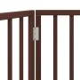 Puerta para perros plegable 2 paneles madera álamo marrón 160cm von , Hundehütten und Zäune - Ref: Foro24-352200, Preis: 41,2...