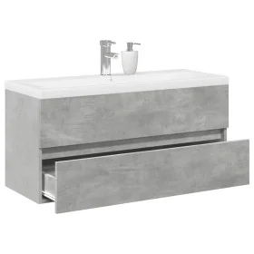 Set muebles de baño 2 piezas madera contrachapada gris hormigón by , Bathroom furniture - Ref: Foro24-3324911, Price: 277,84 ...
