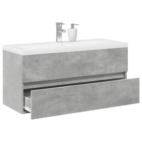 Set muebles de baño 2 piezas madera contrachapada gris hormigón by , Bathroom furniture - Ref: Foro24-3324911, Price: 294,28 ...