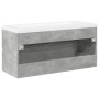 Set muebles de baño 2 piezas madera contrachapada gris hormigón von , Badezimmermöbel - Ref: Foro24-3324911, Preis: 294,28 €,...