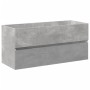 Set muebles de baño 2 piezas madera contrachapada gris hormigón von , Badezimmermöbel - Ref: Foro24-3324911, Preis: 294,28 €,...