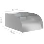 Gartenwasserfall mit LEDs 304 Edelstahl 30x34x14 cm von vidaXL, Brunnen und Wasserfälle - Ref: Foro24-148874, Preis: 58,78 €,...