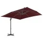 Cantilever parasol with burgundy red aluminum pole 400x300cm by vidaXL, Umbrellas - Ref: Foro24-312315, Price: 308,20 €, Disc...